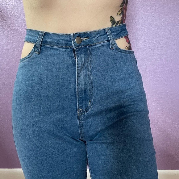 Very trendy cutout jeans, new - Picture 3 of 6